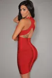 Latest Design Cross Back Bandage Dress