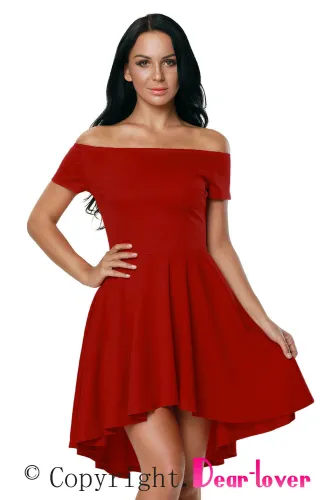Hot Red All The Rage Skater Dress