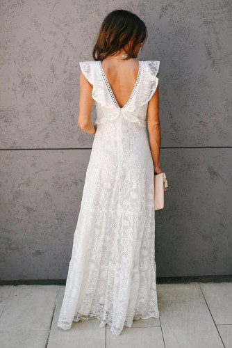 All My Love Lace Tiered Maxi Dress