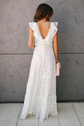 All My Love Lace Tiered Maxi Dress