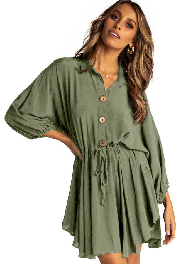 Sunday Afternoon Green Dress