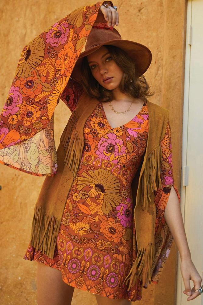 Orange Jupiter Dress