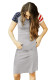 Gray Patriotic Tee Dress