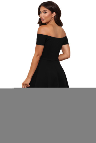 Black All The Rage Skater Dress