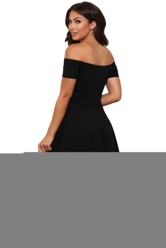 Black All The Rage Skater Dress