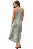 Sexy Summer Tank Maxi Dress in Gray