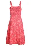 Red Botanical Print Dress