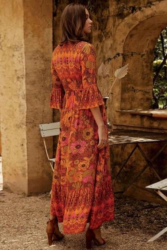 Multicolor Lady Love Maxi Dress