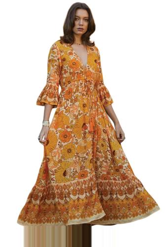 Orange Lady Love Maxi Dress