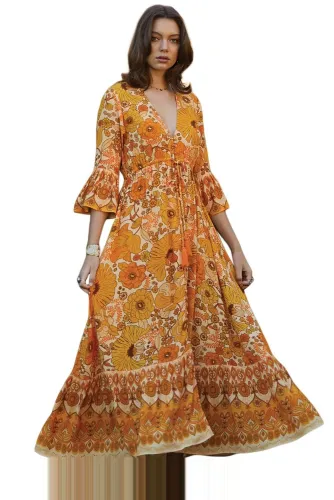 Orange Lady Love Maxi Dress