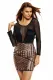 Long Sleeves Mesh Shadow Sequin Bottom Dress