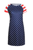 Stars Print Patriotic Tee Dress