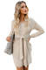 Apricot Don’t Let Me Go Tie Sweater Dress