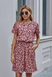 Brown Cheetah Tunic Dress