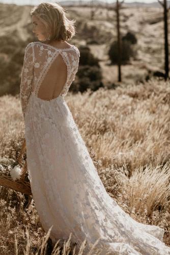 Zinnia Lace Wedding Party Maxi Dress