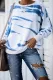 White Snow Tiger Tie Dye Pullover Sweatshirt