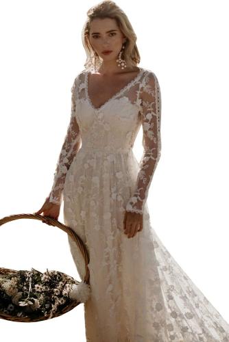 Zinnia Lace Wedding Party Maxi Dress