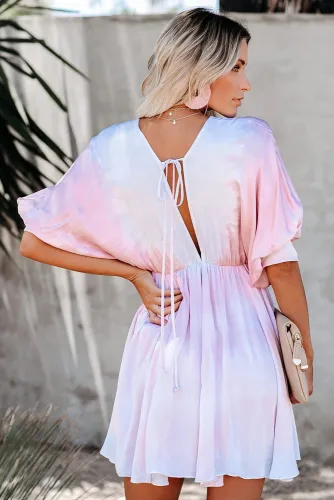 Riptide Tie Dye Babydoll Swing Dress