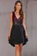 Red Ombre Sequin Multi Layer Skater Dress