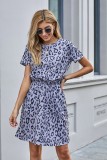 Gray Cheetah Tunic Dress