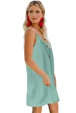 Buttoned Slip Dress