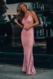 Pink This Is Love Glitter Gown