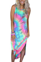 Sand in My Toes Neon Tie Dye Midi Dress