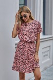 Brown Cheetah Tunic Dress