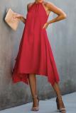 Red Ring The Alarm Luxe Midi Dress