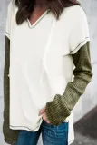 Green Clear As Day Contrast Sweathshirt