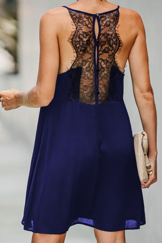 Blue Lace Babydoll Dress