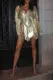 Fashion Sexy Fringe Deep V Neck Dress