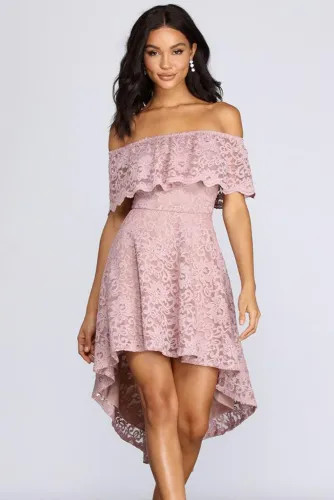 Pink Add Some Flair Skater Dress
