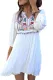 White Embroidered Tassel Boho Dream Dress