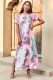 Gray Tie Dye Maxi Dress