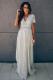 Gray Fill Your Heart Lace Maxi Dress