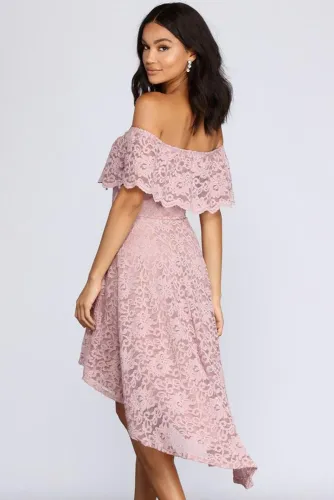 Pink Add Some Flair Skater Dress