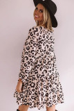 Leopard Tiered Babydoll Dress