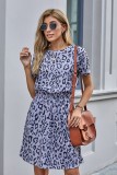 Gray Cheetah Tunic Dress