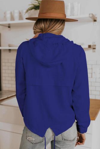 diy Blue Alpine Drawstring Hoodie 21