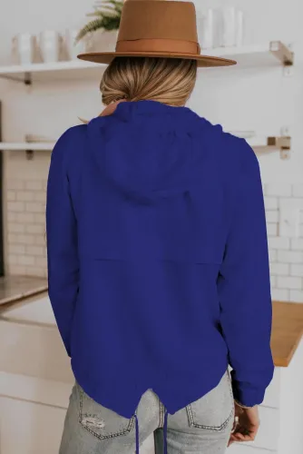 diy Blue Alpine Drawstring Hoodie 21