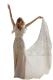 White Lace Crepe Wedding Dress