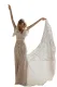 White Lace Crepe Wedding Dress
