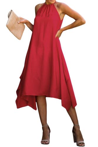 Red Ring The Alarm Luxe Midi Dress