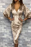 Elegant Sparkly Velvet Party Dress