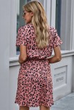 Brown Cheetah Tunic Dress