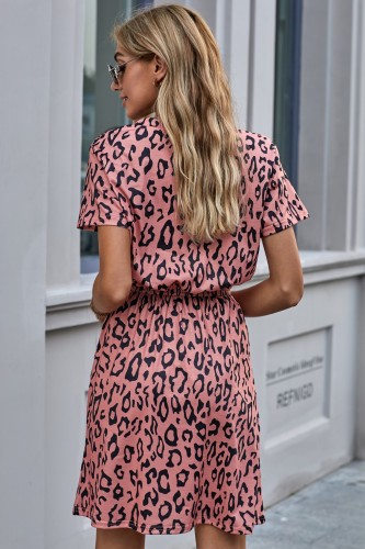 Brown Cheetah Tunic Dress