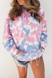 Multicolor Tie-dye Hooded Sweatshirt