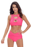 Brazil Rosy Multiway Strap High Waist Bikini