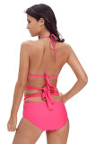 Brazil Rosy Multiway Strap High Waist Bikini